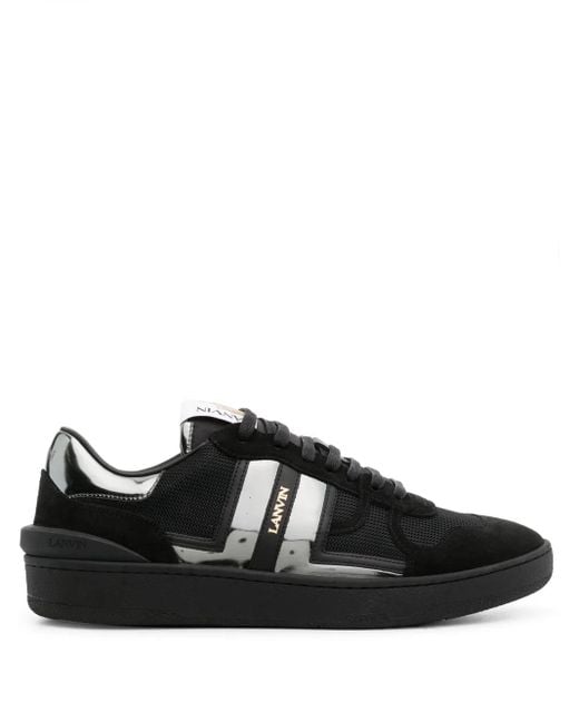 Lanvin Black Clay Lace-Up Sneakers for men