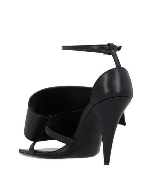Givenchy Black 100Mm Wrapped Ankle-Strap Sandals
