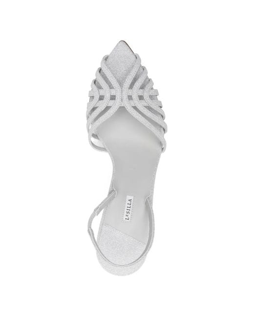 Le Silla White Strappy Sandals