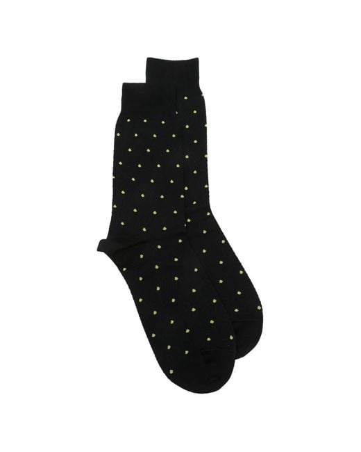 Paul Smith Black Naveen Polka-Dot Socks for men