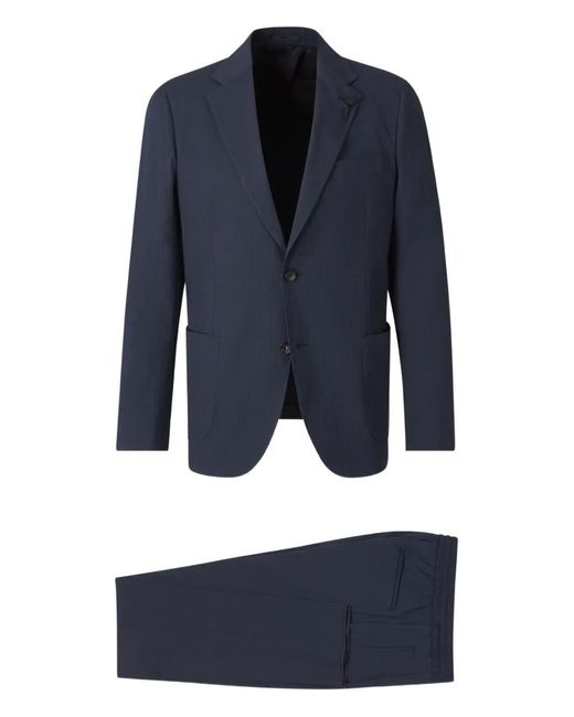 Lardini メンズ ブルー シングルスーツ 【公式通販】