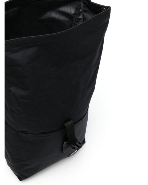 Eastpak Black Up Roll Logo-Patch Backpack for men