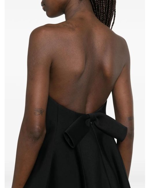 Balenciaga Black Mini Bow-Detail Balloon Dress