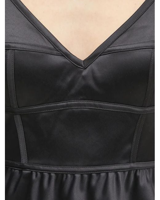 Adidas サテンパネル スリップドレス Black