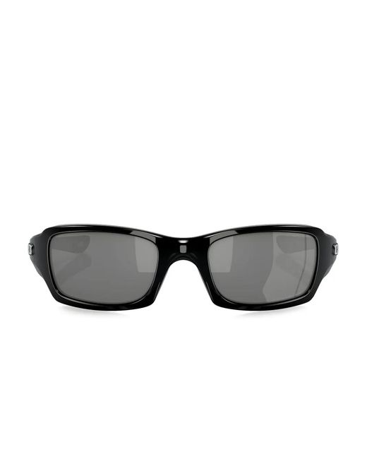 Oakley Black Rectangle-Frame Sunglasses