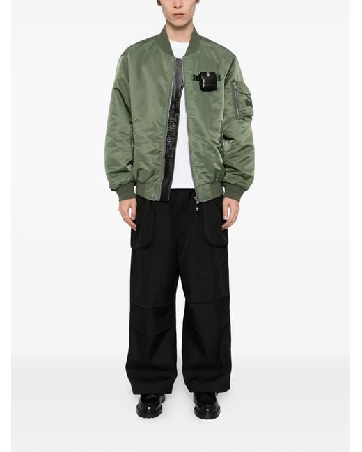 A Bathing Ape Green Embroidery Logo Jacket for men