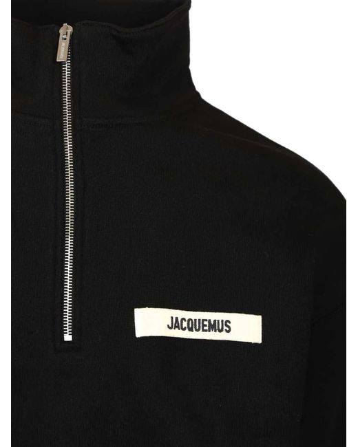 Jacquemus Black Le Camionneur Gros Grain Sweater for men