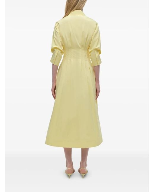 Jonathan Simkhai Yellow Cotton Midi Dress