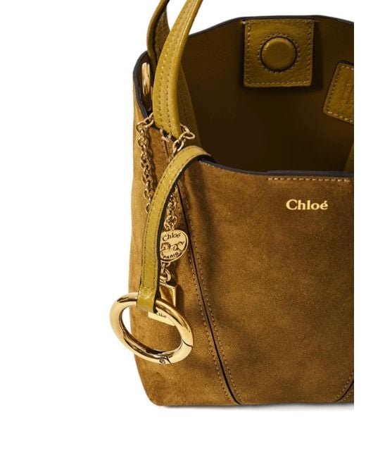 Chloé Spin Kleine Suède Draagtas in het Metallic