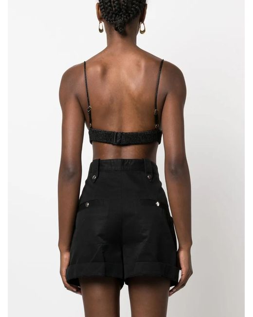 Dodo Bar Or Black Geddy Knitted Bra Top