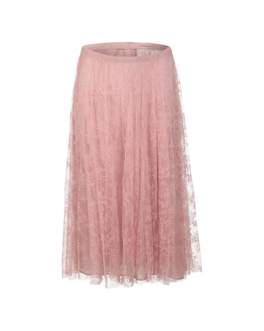 Valentino Garavani Pink Lace Skirt