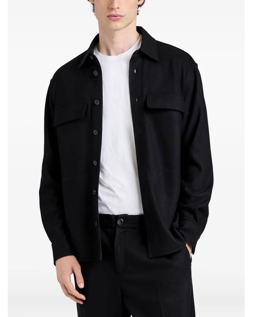 Proenza Schouler Blue Beni Pocket Shirt for men