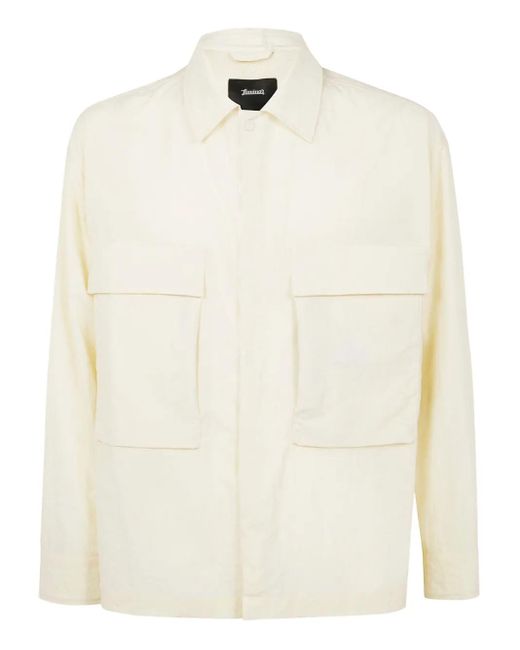 Herno White Laminar Shirt Jacket for men