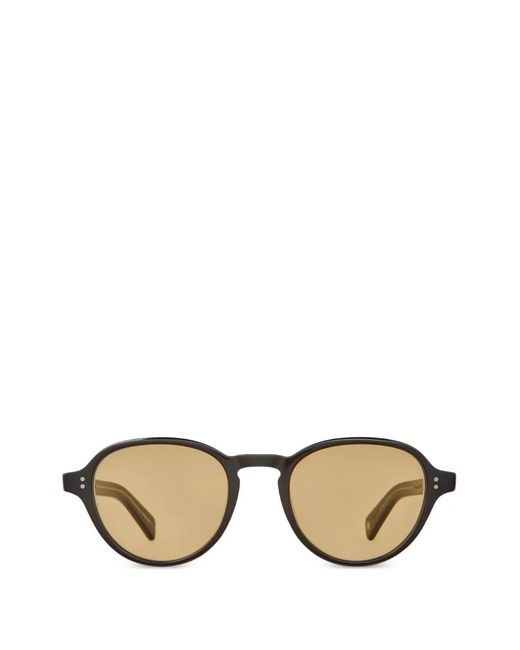Garrett Leight Metallic Casillas Round-Frame Sunglasses