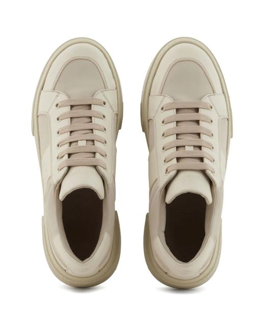 Giorgio Armani White Panelled Sneakers for men