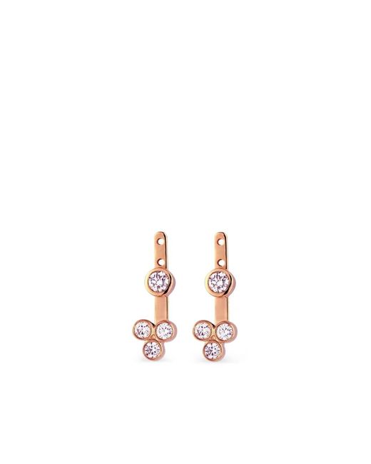 Lark & Berry White 14Kt Rose Trinity Diamond Earrings
