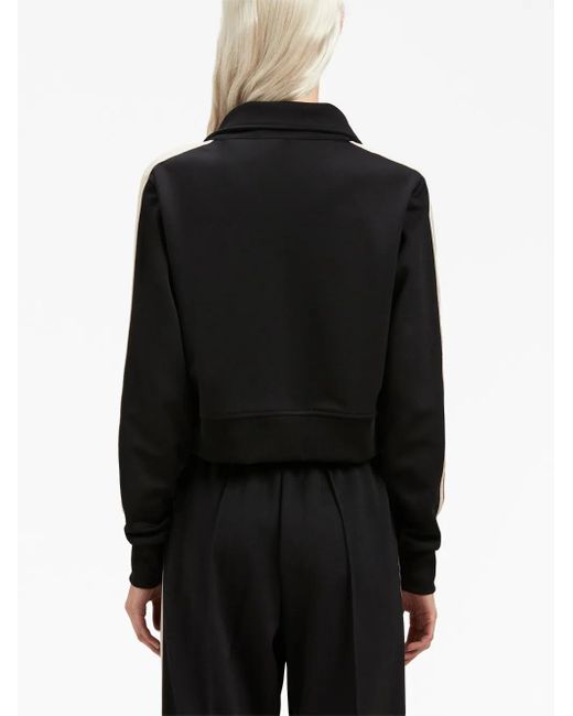 Palm Angels Black Side-stripe Track Jacket