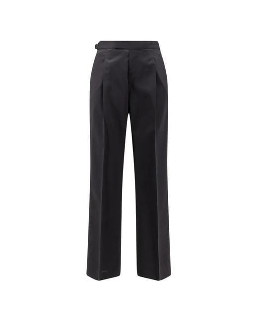 Germano 1952 Black Berlin Fit Satin-Trim Trousers for men