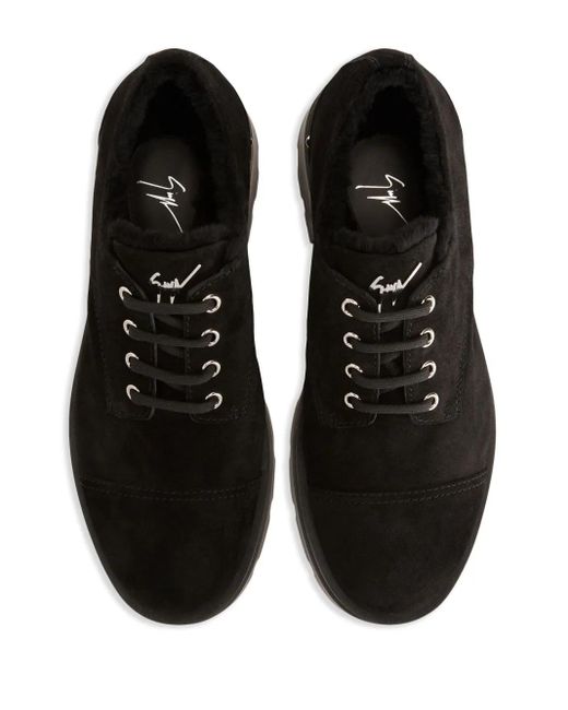 Stringate Lapley di Giuseppe Zanotti in Black da Uomo
