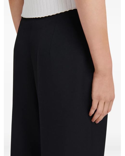 Pantalon En Laine Vierge À Taille Haute Marni en coloris Blue