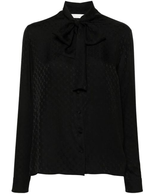 Palm Angels Sjaal Met Monogram Jacquard in het Black