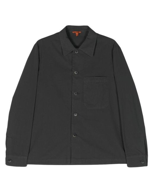 Barena Black Cedrone Cotton Shirt Jacket for men