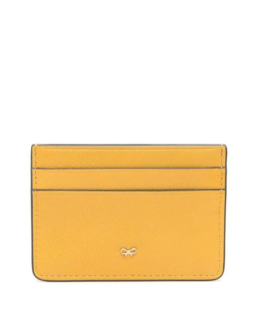 Anya Hindmarch Eye-detailed Leather Wallet Yellow