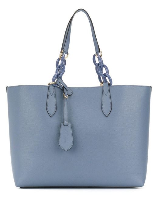 Burberry Blue Lavenby Reversible Tote