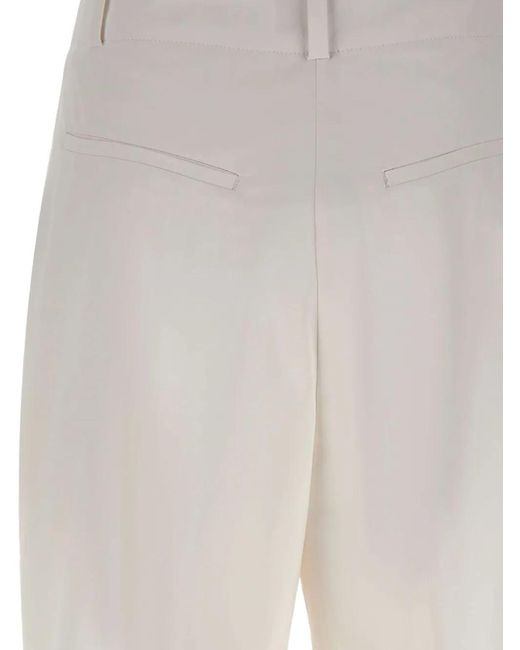 Rrd White Surflex Light Pleat-Detail Shorts