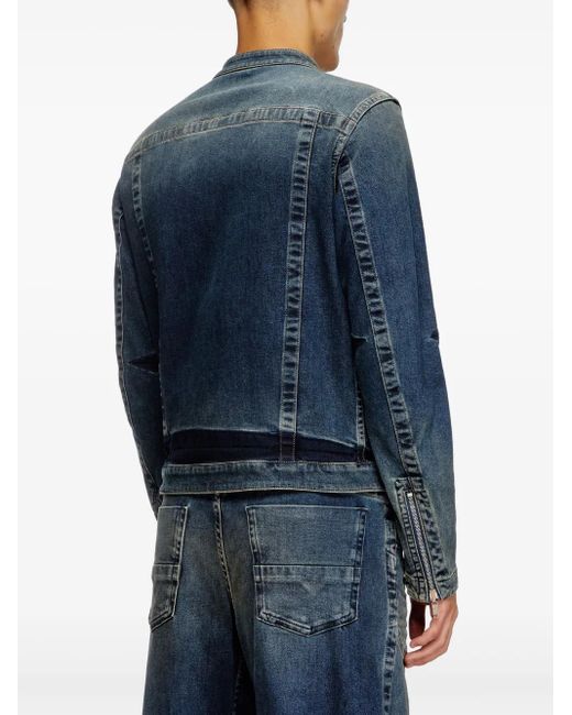 DIESEL Blue D-Glory-Re Denim Jacket for men