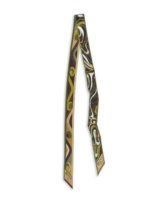 Emilio Pucci ミックスプリント スカーフ Metallic