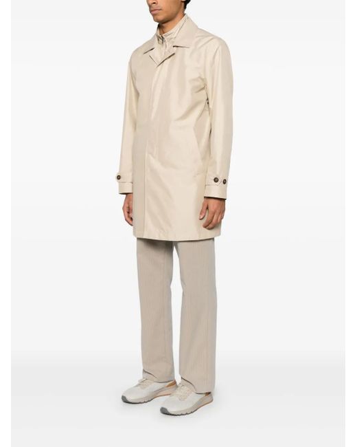 Fay Natural Layered Coat for men