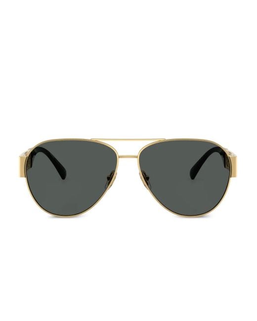 Versace Metallic Pilot Sunglasses for men