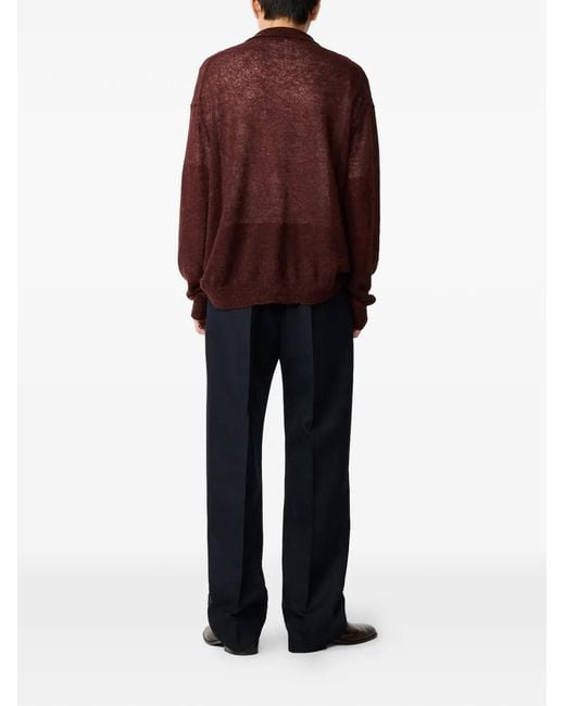 Studio Nicholson Brown Cardigan Hamto for men