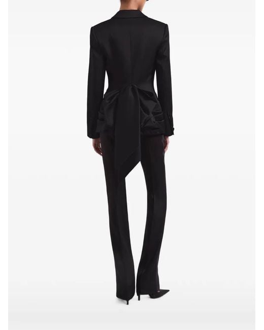 Nina Ricci Black Bow-Detail Cady Blazer