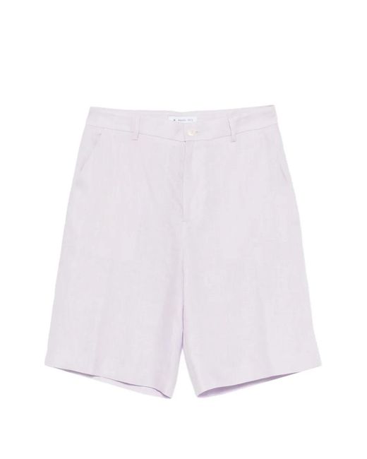 Manuel Ritz White Button Shorts