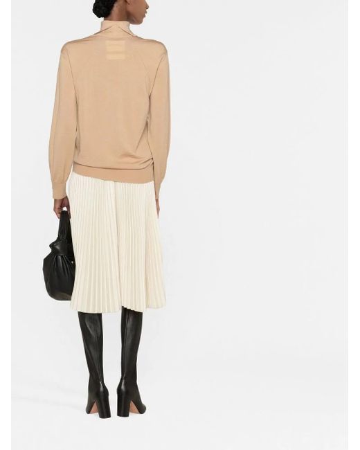 Jil Sander Natural Roll-Neck Wool Jumper