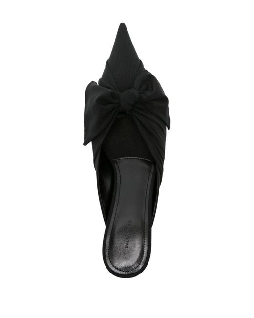 Balenciaga Black Knife Knit Mules 40mm