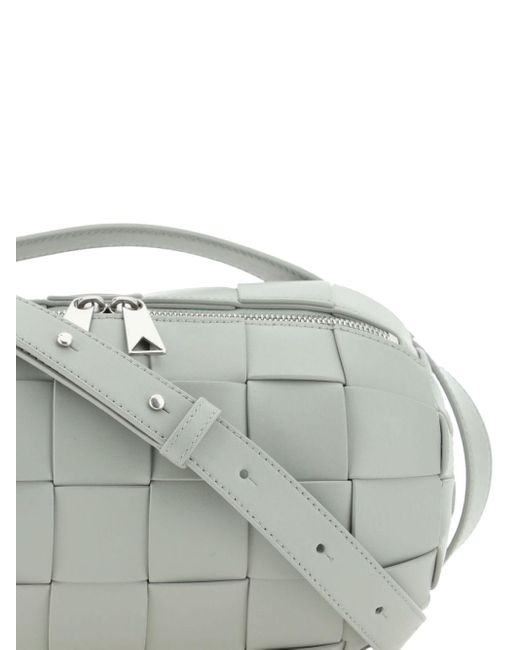 Bottega Veneta Gray Small Boombox Leather Shoulder Bag for men