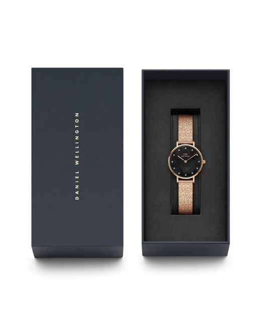 Montre Petite Pressed Studio Lumine 28 Mm Daniel Wellington en coloris Black