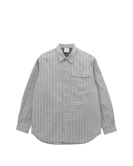 Gramicci Gray Checkered Shirt for men