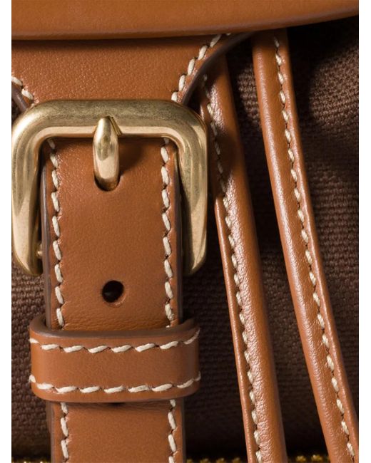 Miu Miu Brown Rucksack Mit Lederbesatz