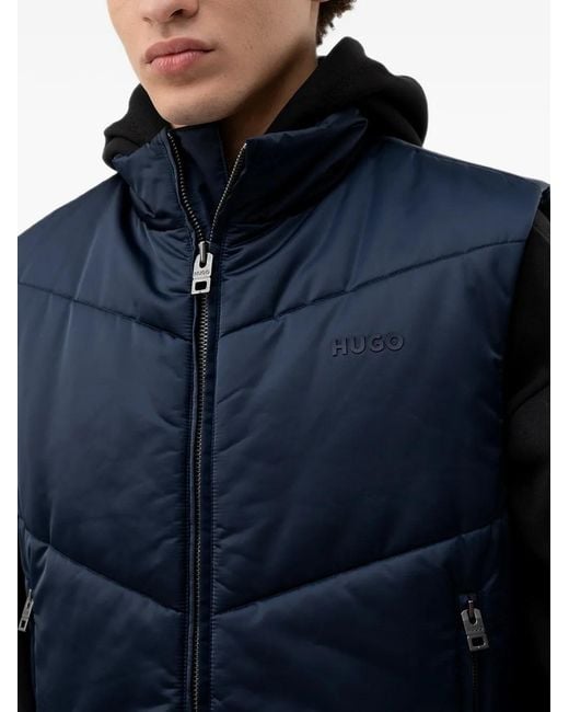 Chaleco Acolchado HUGO de hombre de color Blue