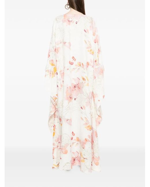 Bambah White Kaftan Dress