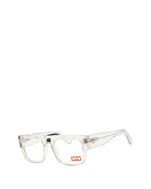 Spy White Coleson Rectangle-Frame Glasses