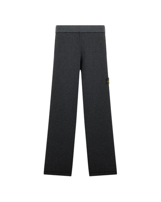 Stone Island Blue Compass-Badge Track Pants for men