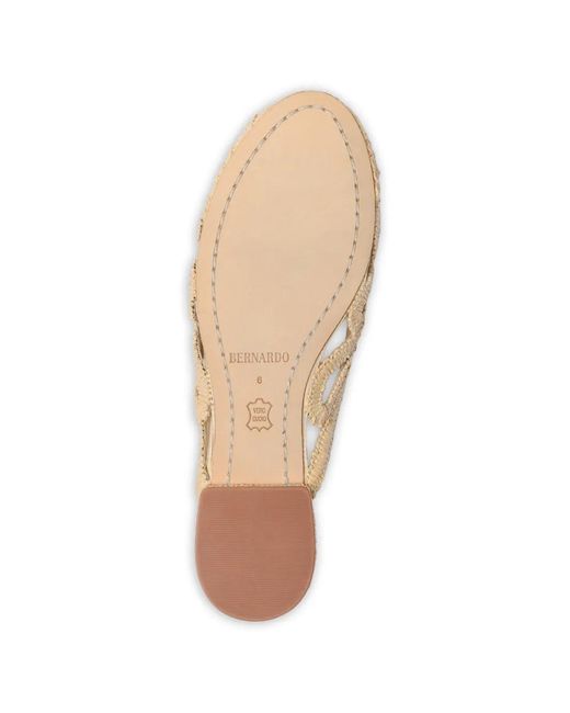 Bernardo Natural Cappadocia Raffia Cut-Out Mules