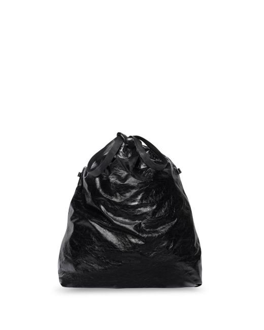 Pouch Trash Bag grande di Balenciaga in Black da Uomo