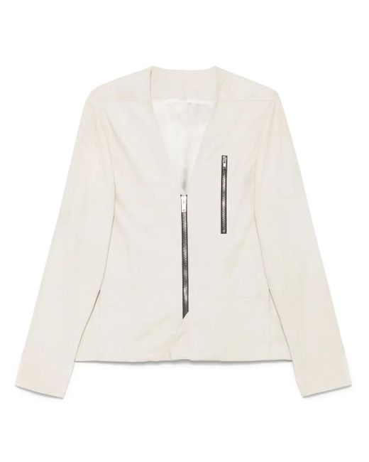 Rick Owens White V Safety Jacket