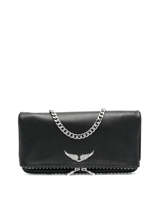 Zadig & Voltaire Black Rock Stud-Embellished Shoulder Bag
